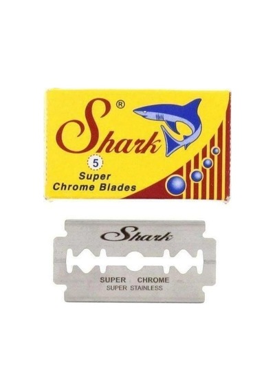Tıraş Makinesi 5'li Jilet İle Birlikte Kırmızı Tıraş Fırçası Tıraş Sabunu 5'li Shark Chrome Jilet Kibrit Kantaşı Tıraş Seti
