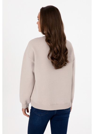 U.S. Polo Assn. Kadın Taş Şardonlu Bisiklet Yaka Basic Sweatshırt 50313586-VR049 U.S. Polo Assn. Kadın Taş Şardonlu Bisiklet Yaka Basic Sweatshırt 50313586-VR049