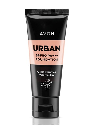 Avon Urban Fondöten Spf50 PA+++ Medium 30 ML