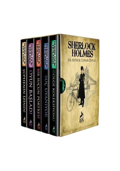 Sherlock Holmes - Bütün Hikayeler - 5 Kitap Takım - Sir Arthur Conan Doyle - Ren Kitap