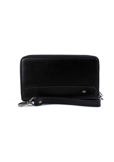 Alphaclub Bag Erkek Hakiki Deri Siyah Çok Bölmeli El Çantası