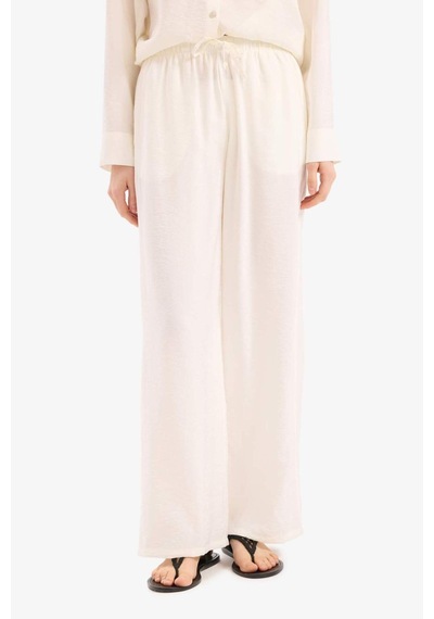 Defacto Regular Fit Esnek Belli Plaj Pantolonu-fall İn Love E1172ax25smwt16 Beyaz