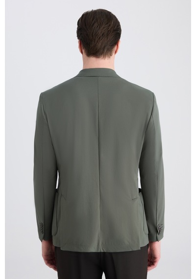 D's Damat Ds Damat Slim Fit Haki Düz Kumaş Ceket 5hc04st14436m Çok Renkli