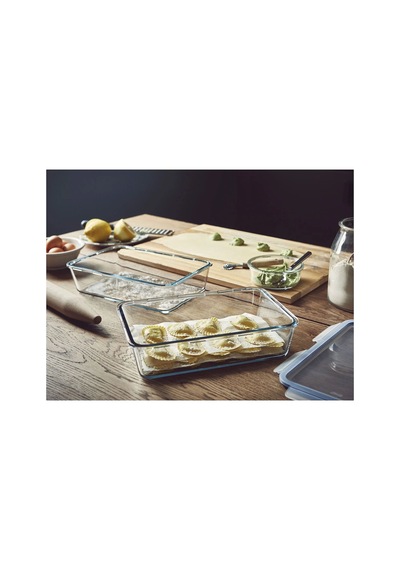 Ikea 365+ Gıda Saklama Kabı 3100 Ml 32 X 21 X 8 Cm Şeffaf