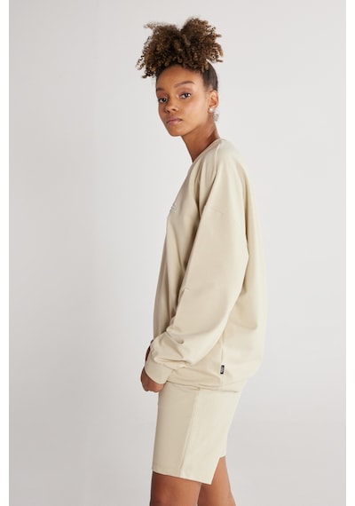 AC&Co / Altınyıldız Classics Erkek Bej Oversize Fit Geniş Kesim Bisiklet Yaka Pamuklu Sweatshirt Krem AC&Co / Altınyıldız Classics Erkek Bej Oversize Fit Geniş Kesim Bisiklet Yaka Pamuklu Sweatshirt Krem