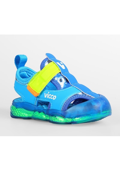Vicco Live İlk Adım Bebek Ortopedik Işıklı Çocuk Spor Sandalet Mavi