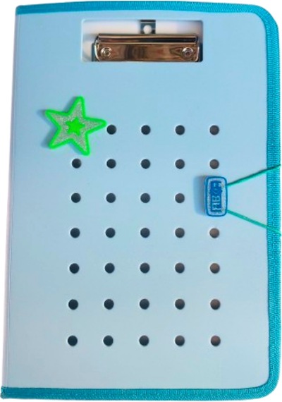 A4 Boy Kapaklı Sekreterlik Lastikli Delikli Model 23x32 Cm Sekreter Dosyası 1 Adet Mavi