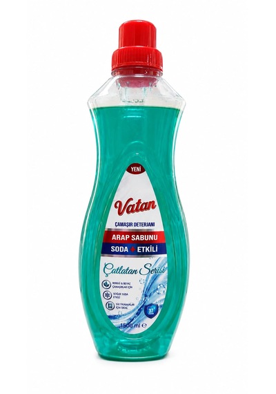 Vatan Çamaşır Deterjanı Arap Sabunu Etkili 2 Adet 1500 Ml