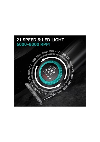 V-977 Sakal Tıraş Makinesi 8000 Rpm Fırçasız Bldc Motor 2500 Mah Batarya Şarjlı Saç Sakal Traş Makinesi V-977 Sakal Tıraş Makinesi 8000 Rpm Fırçasız Bldc Motor 2500 Mah Batarya Şarjlı Saç Sakal Traş Makinesi