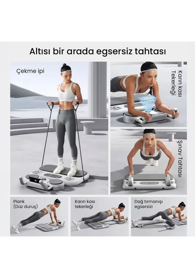 Sunup Sn-29123 Çok Fonksiyonlu Fitness Pilates Karın Egzersiz Aleti Siyah