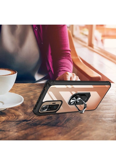 Xiaomi Redmi Note 10 Pro Tam Korumali Yüzüklü Renkli Kenarli Many 523165087