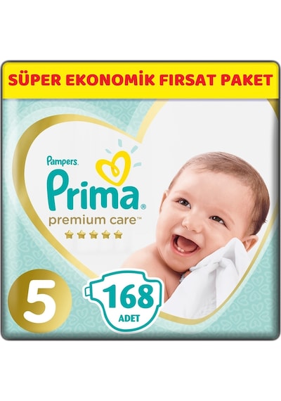 Prima Premium Care Bebek bezi Beden:5 (11-16Kg) Junior 168 Adet S