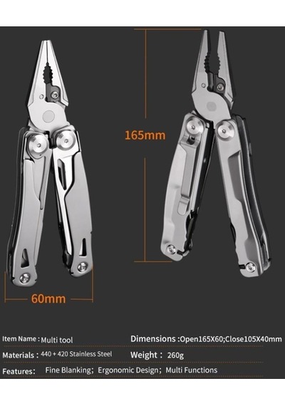 Grand Kamp Harvest Ghk8 No Moq Multi Tool Gümüş