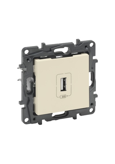 Legrand Raventi Serisi Tekli Usb Şarj Priz Krem - 768497