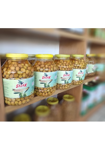 Sazak Yeşil Kırma Zeytin Mut Zeytini ( 261-290 M Kalibre) 5 L Pet Yeni