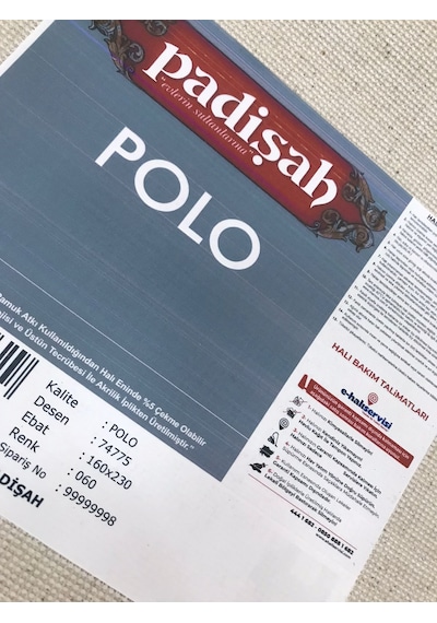 Padişah Halı Polo 74775 060 Serisi Akrilik Salon Oturma Yatak Odası Halısı Krem