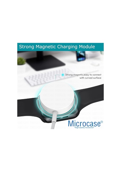 Microcase Apple Uyumlu  Watch Için Type-C Manyetik Şarj Cihazı 1M -Al2720