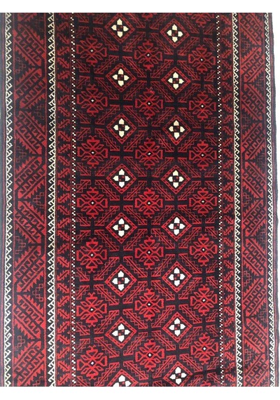 40 Yıllık Antik İran Baluch El Dokuması Yün Halı 255x135cm 3.39m2 Teşhir Ürün