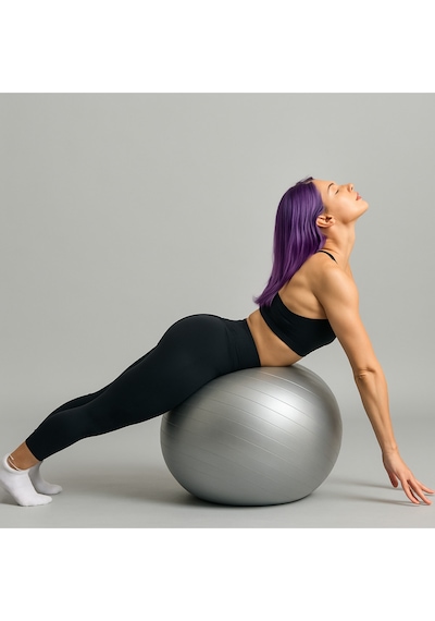 Evapera Yeni Nesil Pilates Topu + Pompa Profesyonel Dayanıklı Fitness Yoga Denge Egzersiz Plates Topu 75 Cm Pembe