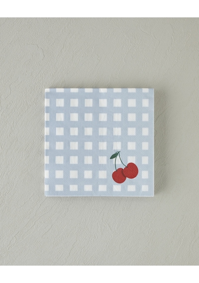English Home Cherry Cherry Kağıt 20'li Kağıt Peçete 33x33 Cm Mavi