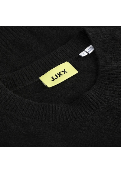 Jack & Jones Kadin Bisiklet Yaka Triko Kazak - Elba - 12301111 Siyah