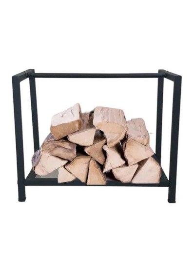 Short Lignum Dekoratif Metal Odunluk Şömine Odun Sehpası 40cm