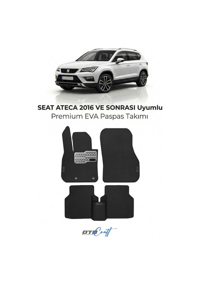 Seat Ateca 2016 Ve Sonrası Araca Özel 3d Havuzlu Eva Paspas Tam Set 5 Parça