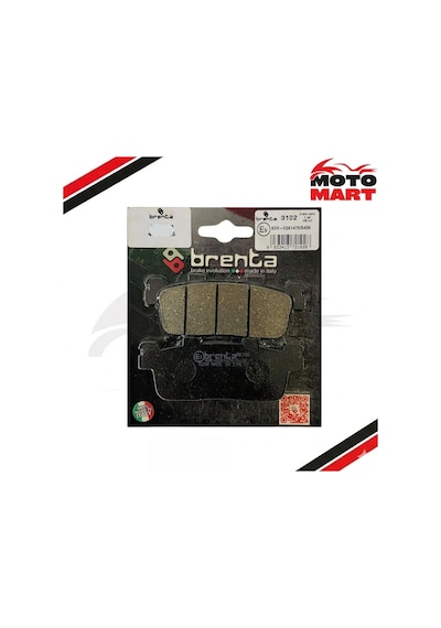Yamaha X-max 400 Arka Fren Balatası Brenta-t01494