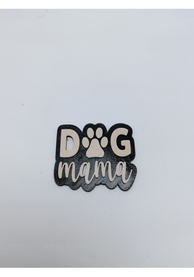 Dog Mama - Siyah A.pembe Magnet