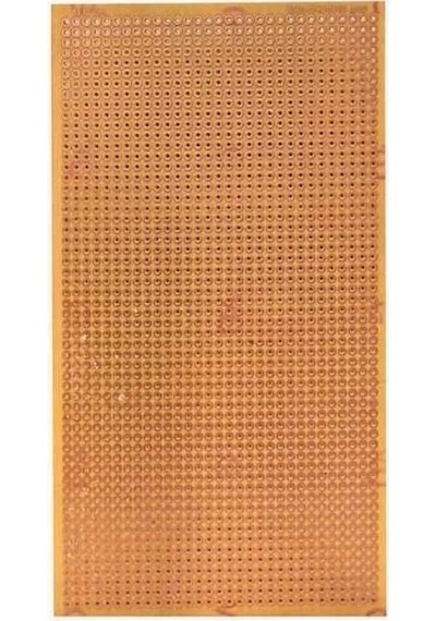 50x100mm Delikli Bakır Plaket Tek Tarflı Devre Kartı 5x10