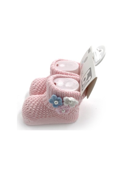 Bibaby Çiçekli Bebek Çorabı 68300 Pembe