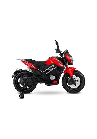 447 Motocross Akülü Motor Çocuk Motoru 12v Kırmızı
