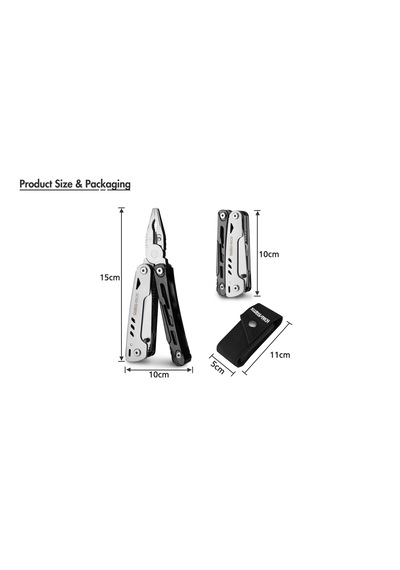 Swisstech 11-ın-1 Multi Tools Açık Gri