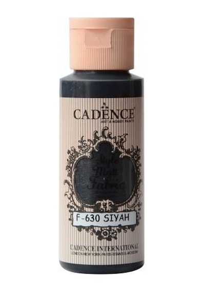 Cadence Sytle Matt Kumaş Boyası 59 ML F-630 Siyah