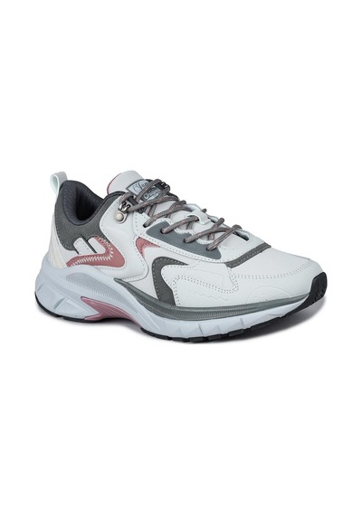 Jump 30866 Gri - Bordo Kadın Sneaker Günlük Spor Ayakkabı Gri