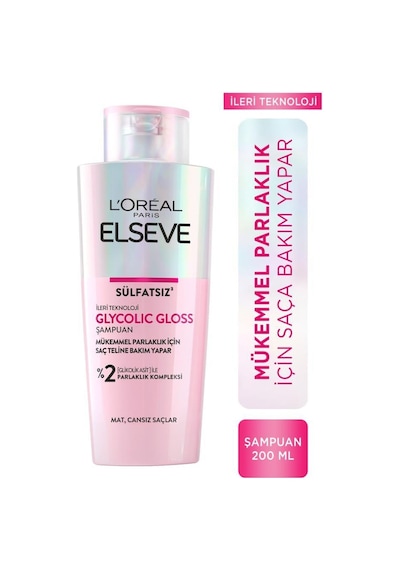 Elseve Glycolic Gloss Şampuan 200 ML