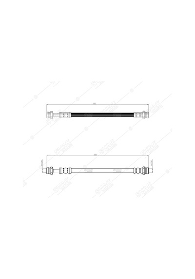 SVAC 800268 Arka İç Fren Hortumu H-1 Abssız 08-