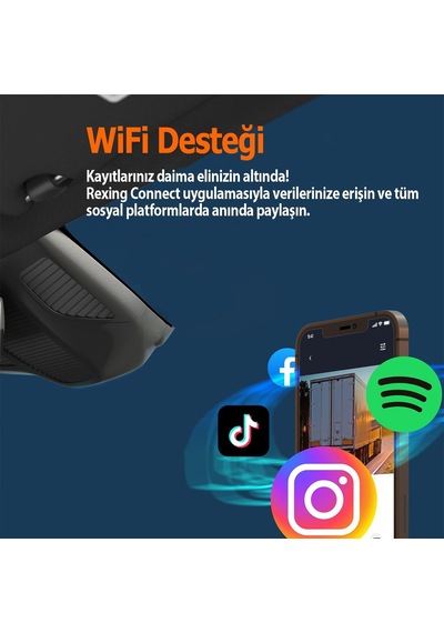 Rexıng V1 Lıte 2k Wıfı Arac Kamerası + 32gb Sd Kar