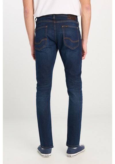 Lee Luke Slim Fit Düşük Bel Denim Esnek Jean Kot Pantolon Deep Blue