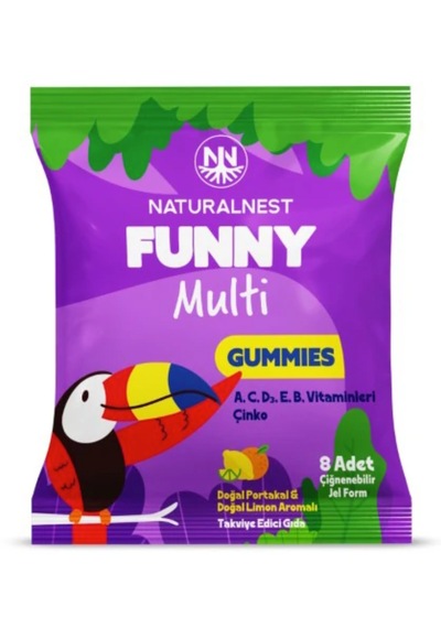 Naturalnest Funny Multi & Defence Gummies 8li 36 Paket