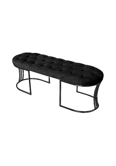 Viego Siyah Bench Puf Siyah