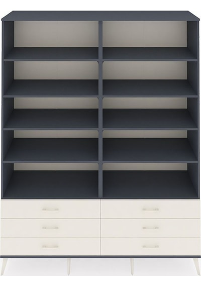 Hyperion Gardrop 10 Raflı 6 Çekmeceli 176x44x221 Antrasit-antrasit/aytaşı Antrasit/aytaşı Hyperion Gardrop 10 Raflı 6 Çekmeceli 176x44x221 Antrasit-antrasit/aytaşı Antrasit/aytaşı