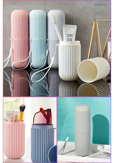 Diş Fırçası Ve Macunu Seyahat Kutusu - Pratik Ve Taşınabilir Kapaklı Kutu Plastik 8 X 26 Çok Renkli Diğer