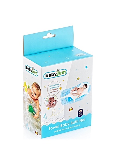 Bebek Havlu Banyo Filesi Beyaz