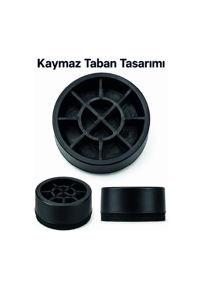 4 Adet Kaymaz Çamaşır Makinesi Ayak Altlığı Standart