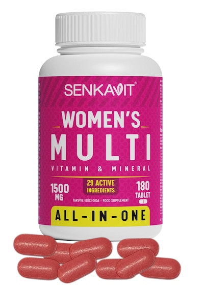 Senkavit Women's Kadın Multivitamin Ve Multimineral İçeren Takviye Edici Gıda 180 Tablet