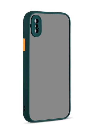 Apple Uyumlu iPhone XS 5.8 Kılıf Zore Hux Düğme Ve Kapak Zıt Renk Kılıf