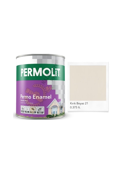 Permolit Enamel Sentetik Yağlı Boya Kırık Beyaz 0.375 Lt. 350 ML