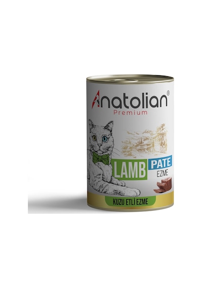 Anatolian Premium Adult Lamb Pate Kuzulu Yetişkin Ezme Kedi Konservesi 400 G