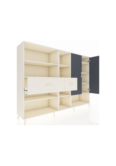 Hyperion Dolap 10 Raflı 2 Çekmeceli 2 Kapaklı 220x44x163 Aytaşı-a Aytaşı-antrasit/aytaşı Hyperion Dolap 10 Raflı 2 Çekmeceli 2 Kapaklı 220x44x163 Aytaşı-a Aytaşı-antrasit/aytaşı